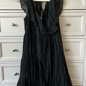 Free People Black Lace Dress
